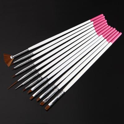 China Popular Nail Art Combination Brushes Nail Art Phototherapy Nail Brush Crystal Pull Line Brush Wholesale for sale