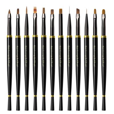 China NAIL Salon Luxury Phototherapy Nail Brush Cut Out Drawing Spot Nail Art Painting Brush for sale