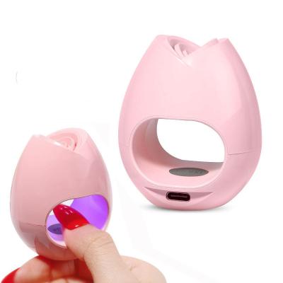 China Nail And Feet Are Available UV Manicure Rose Egg Design Machine Single 16W Mini Nail Fast Dryer USB LED Lamp Finger Nails Art Tool Gel Polish With Free USB for sale