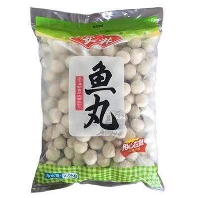 China Anjing Fish Ball 5kg FROZEN Food Hotpot Unfilled Frozen Meatballs for sale