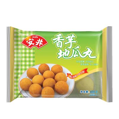 China Frozen Fried Snacks 420g/bag*20 Taro Sweet Potato Sweet Potato Balls for sale