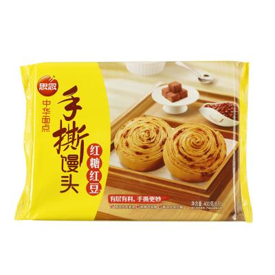 China FROZEN hand shredded steamed bread with brown sugar and red beans for sale