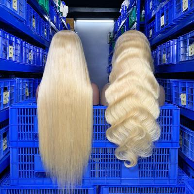 China Wholesale 613 Full End Brazilian Virgin Hair Full Lace Wigs For Black Women, 100% Cheap Natural Blonde Human Hair Wigs Lace Front for sale