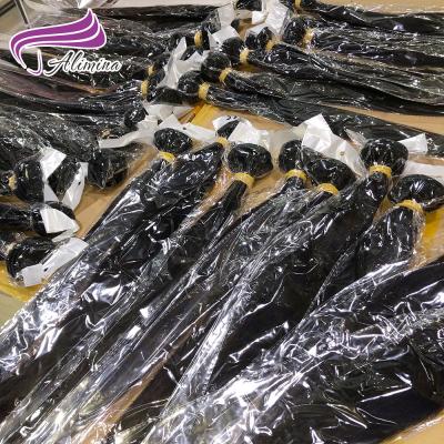 China Free Sample Wholesale Full End Mink Brazilian Hair Bundles, Raw Virgin Brazilian Cuticle Aligned Hair, Grade 10a Brazilian Mink Virgin Hair for sale