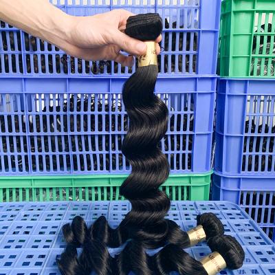 China Full End Raw Alimina Virgin Cuticle Aligned High Quality Hair Weave Hair Extension Hair Weaving Loose Deep Wave Bundles for sale