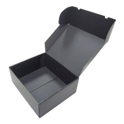 China Handmade Eco Friendly Corrugated Cardboard Black Paper Color Printing Packaging Shipping Box for sale