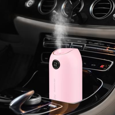 China Portable Mini Humidifier 500ml Battery Capacity Display Mist Wireless Cool Car USB Ultrasonic Air Humidifiers Diffuser for sale