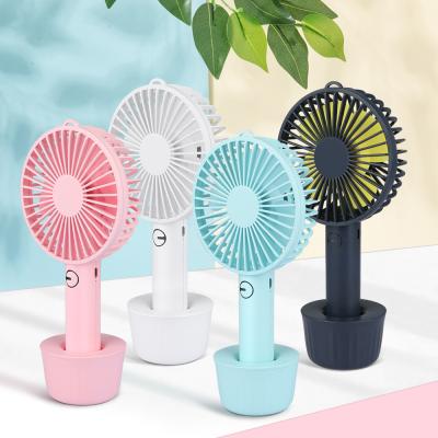 China Air 2020 Lower Noise Handheld Usb Small Fan Cooling Rechargeable Portable Table Usb Led Mini Handheld Fan for sale