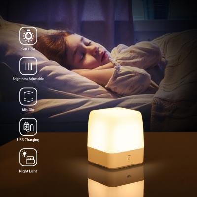 China Two Modern Custom Clear Color 500mah Kids Rechargeable Small Decorative Led Night Light For Kids Children for sale