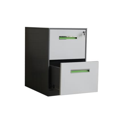 China (Size) 2 Drawer Office Use White Metal Adjustable High Quality Steel File Cabinet for sale