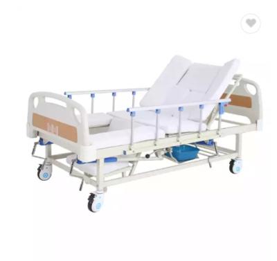 China Multifunction Cama DE Manual Medical het Ziekenhuisthuiszorg Verzorgingsbed met Toilet Te koop