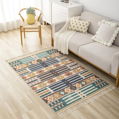 China Washable Chinese Carpets Custom Persian Rugs Non Slip Backing Cotton Carpet 3d Floor Blankets For Living Room for sale