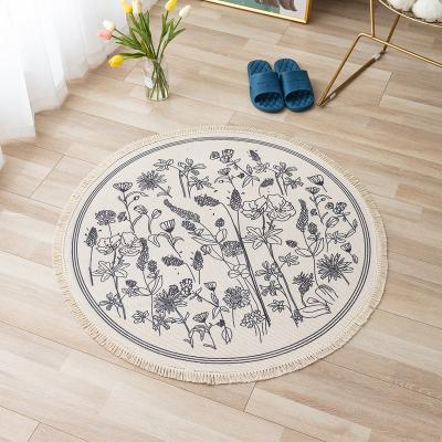 China Amazon 45% Cotton Washable Designers Kitchens Blankets Multi-size Hot Selling Non-Slip Mat for sale