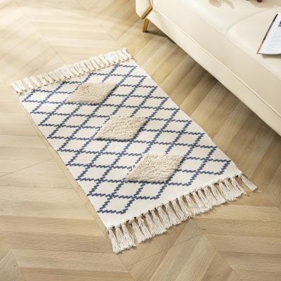 China Stain Resistant Chinese Design Floor Decoration Hand Adorned Rugs Boho Runner Blanket Hallway Indoor Kitchen Small for sale