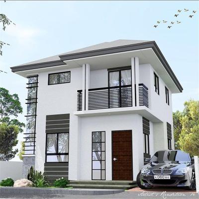 China Modern luxury high quality prefab steel structure houses villa house design for sale