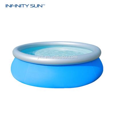 China Factory Wholesale High Quality Age 6+ Infinity Sun Outdoor Inflatable Family Size Round Over The Ground Swimming Play Pool for sale