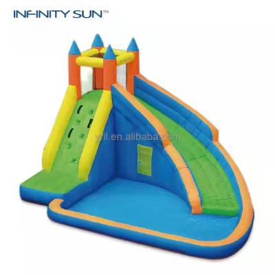 China Wholesale High Quality Kids Age 3~12 Princess PVC Jumping Castle Inflatable Water Slide With Pool for sale