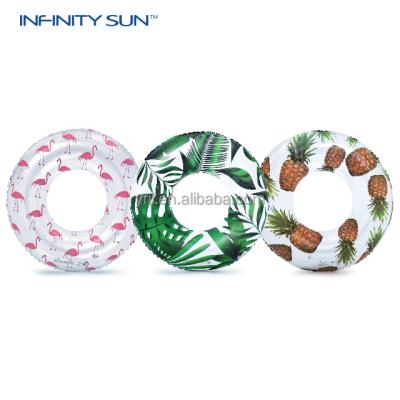 China Hot Selling Summer Kid Children Kids PVC Fruit Tube Adult Custom Swim Inflatable Swimming Pool Ring for sale