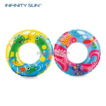 China New Kid PVC Swimming Ring Row Beginner Kids Swimming Life Buoy Inflatable And Thickened Float for sale