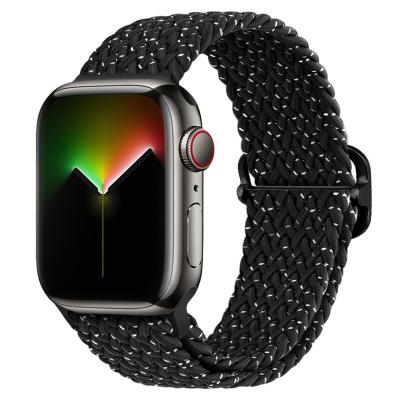 China Nylon Stretch Nylon Band For Apple Watch Adjustable Soft Sport Breathable Buckle For Iwatch Series 7/6/5/4/3/2/1/SE Nylon Watchbands for sale