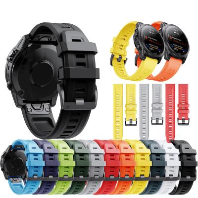 China Official Newest Shockproof Silicone Quick Release Watch Band Straps For Garmin Fenix ​​6X 7X 7 6 Pro 5 5X EPIX Smart Watch Easyfit Wrist Band for sale