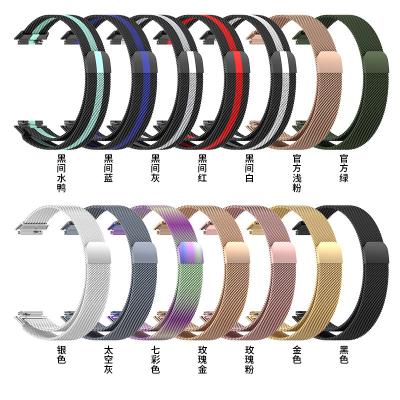 China Luxury and Fashion New Arrival Metal Watchband Magnetic Buckle Stainless Steel Watchband For Huawei 7 Strap Watchbands for sale