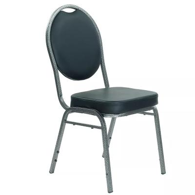 China Durable Modern High Quality Metal Frame Seat PU Banquet Freestanding Hotel Chair for sale