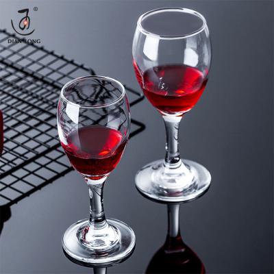 China DianTong modern high quality custom logo red wine goblet white glass red wine glass for sale