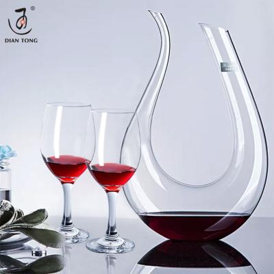 China DianTong modern custom restaurant ware modern logo stem long round red wine goblet red wine glass glasses for sale