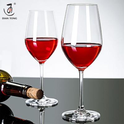 China Modern Custom Logo Lead Free Red Crystal Wine Glass,Clear Restaurant Crystal Red Wine Glasses,Long Stem Goblet White Red Wine Glass for sale