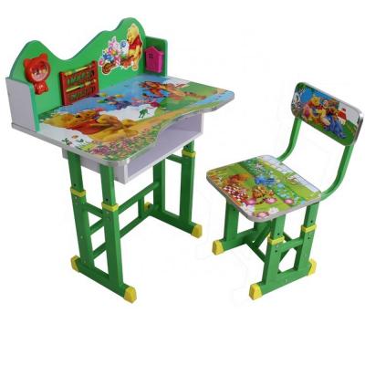 China Height Adjustable Lamp Computer Desk Table Chair For Children To Study for sale