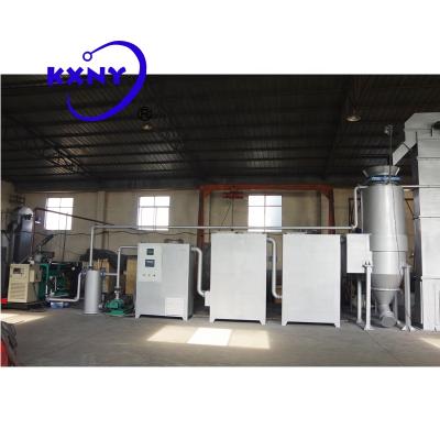 China Hot Selling New Hotels Biomass Gas Generator , Biomass Gas Generator Burning Wood Waste for sale