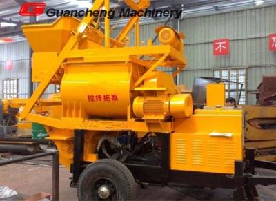 China Mini Concrete Mixerpomp met ISO9001-certificatie, tweelingschacht concrete mixer en pomp Te koop