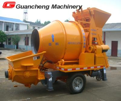 China JZC450 B concrete mixer pump with high output , concrete truck with pump for sale