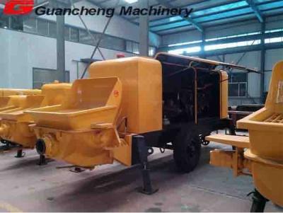 China 1.8m Stroke 0.5m³  Hopper Volume 15 km / H Mobile Concrete Pump For Construction for sale