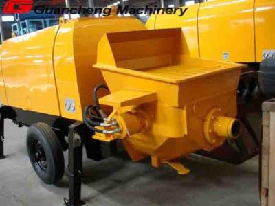 China PLC Control Mobile Concrete Pump with Small Size Aggregate Output 30m3 per hour HBT30 for sale