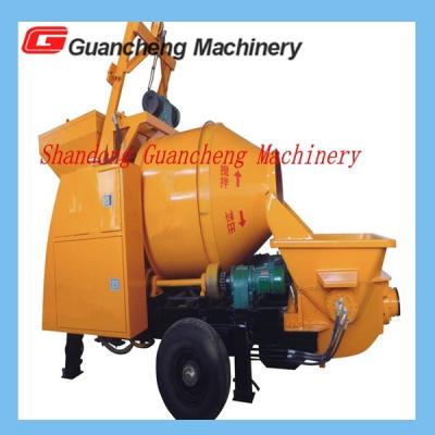 China Concrete Mixing Pump Truck Mixer Concrete Pump 30kw Motor 0.55kw Power 450 L Hopper volume for sale