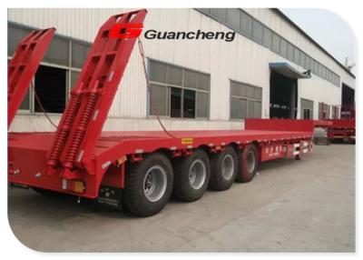 China De mechanische Semi Aanhangwagen van Opschortingslowbed, As 4 60 het Materiaalaanhangwagens van tonlowboy Te koop