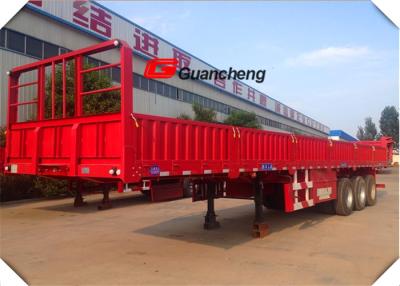 China Cimc 3 de los alxes 40ton de la plataforma del flanco del cargo remolque posterior abierto semi con el neumático del vacío 12R22.5 en venta