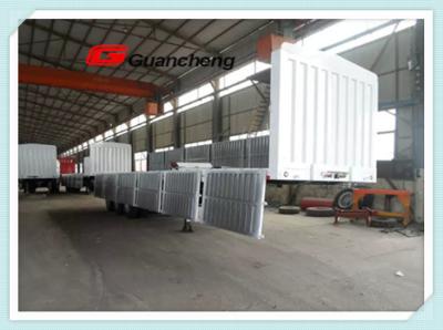 China 20ft sidewall Cargo Semi Trailer 3 axles cargo wallside trailer CE ISO9001 for sale