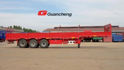 China van de de Plaatvloer van 3 mm Geruite de Ladings Semi Aanhangwagen met Gemeenschappelijke Mechanische Opschorting Te koop