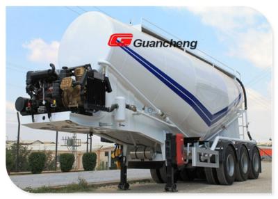 China Powder Material Series Cement Bulker Truck , Bulk Tanker Trailers With Bulk Powder Tankers for sale