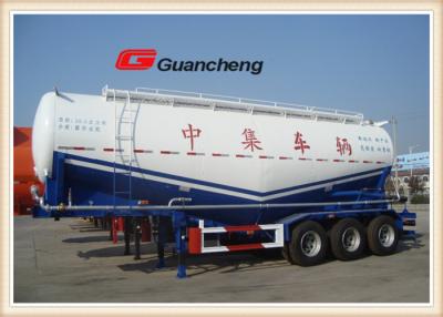 China Bulk Grain Trailer 3 Axle Cement Transport Dry Bulk Trailer , Dry Bulk Pneumatic Trailers for sale