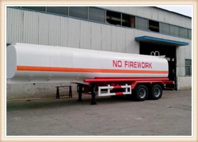 China 3 Axle 45000 Liters Fuel And Service Trailers , Stainless Steel Tanker Trailers for sale