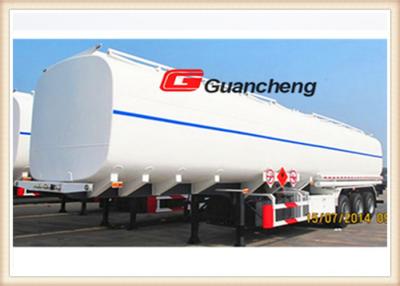 China Independent Stamping Steel Rigid Suspension Fuel Tanker Trailer , Fuel Tanker Semi Trailer for sale