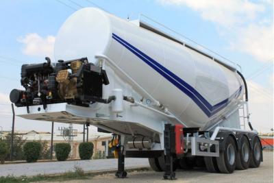 China Popular 3 axle bulk cement trailer parts bulk semi trailer with Fuwa axle for sale