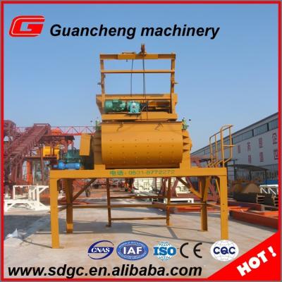 China 1200 L Feeding Volume Compulsory Concrete Mixer with lifting hopper for sale