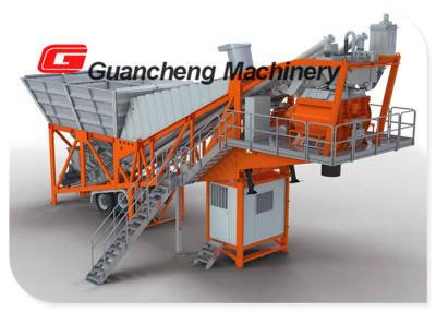 China 60 mm Max aggregate size Mobile Concrete Batching Plant / concrete mixer batching plant for sale