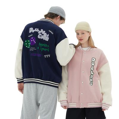 China Windproof Custom Embroidered Fashionable Unisex Autumn Winter Tops Baseball Windbreaker Jacket for sale