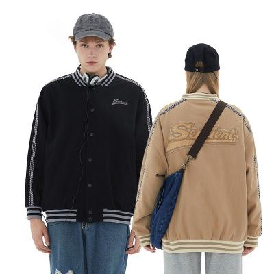 China Custom Unisex Embroidered Vintage Baseball Windproof Jacket for sale